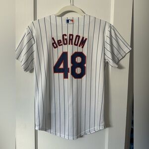 Boys youth medium degrom Mets jersey